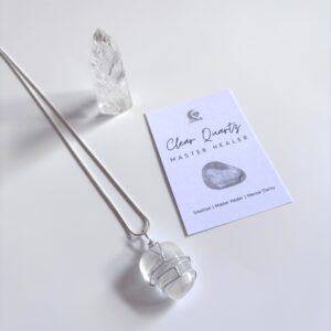 Clear Quartz Tumblestone Necklace