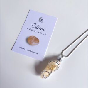 Citrine Tumblestone Necklace