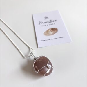Moonstone Tumblestone Necklace