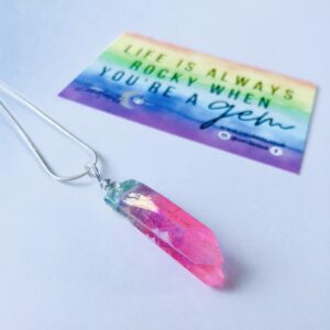 "Unicorn" Angel Aura Quartz Necklace
