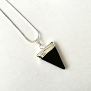 Triangle - Obsidian Necklace