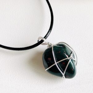 Bloodstone Smooth Necklace