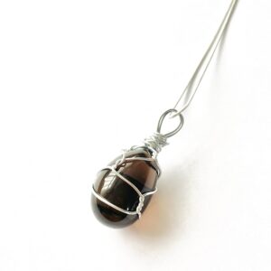 Smokey Quartz wire wrapped crystal