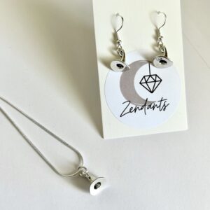 Witches Hat Earrings & Necklace Set