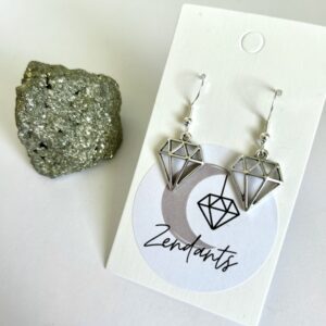 Diamond Charm Earrings