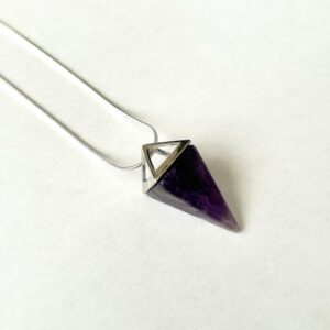 Pyramid - Amethyst Necklace