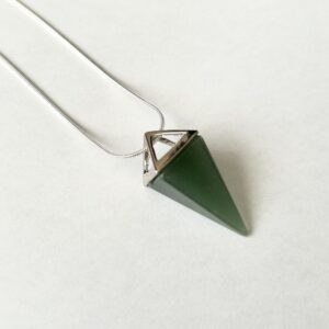 Pyramid - Green Aventurine Necklace