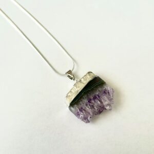 Amethyst Raw Crystal Necklace