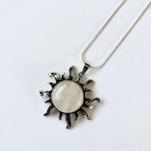Sun Crystal Necklace - Clear Quartz